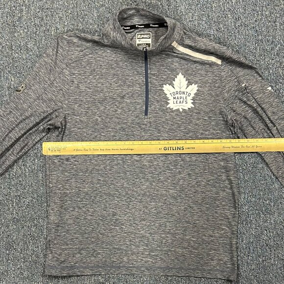 Fanatics Toronto Maple Leafs Long Sleeve 1/4 Zip Men Sz L EUC - Picture 4 of 10